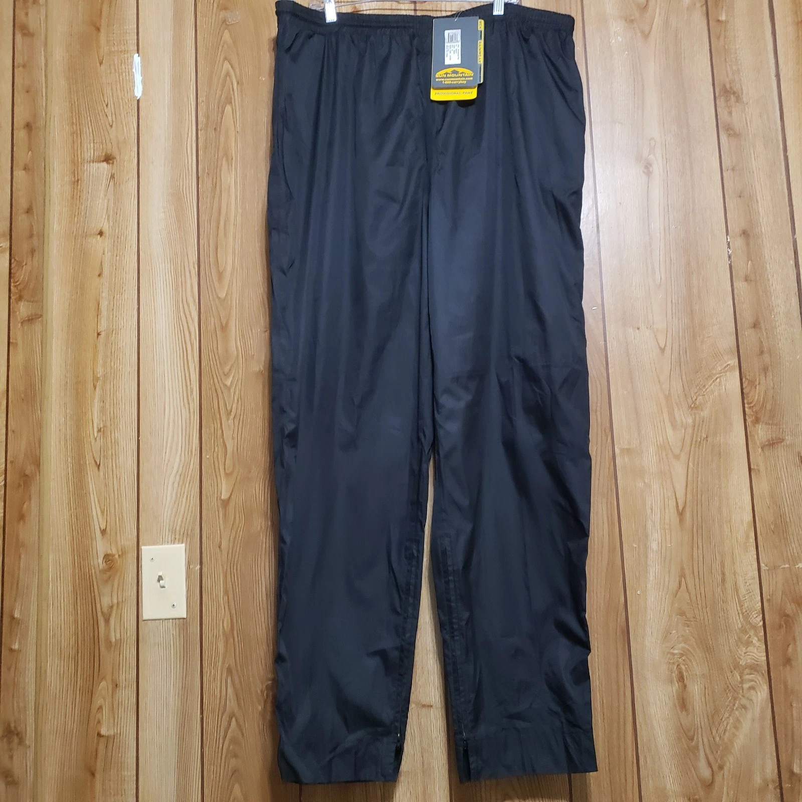 Sun Mountain Pants Size XL Black Provisional Pant Wind/waterproof New