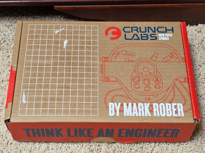 Crunch Labs By Mark Rober S.T.E.M. Build Box - Rock Paper Spinner, New Open Box