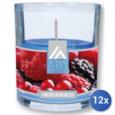 12x Konvolut Umbra Kerze Glas Luft 30 Stunden Beeren