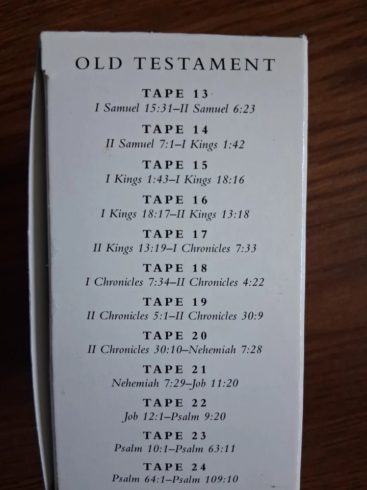 Scourby Holy Bible Old Testament Audio Book 11 Cassettes in Box King James   ₩b - Image 2 of 4