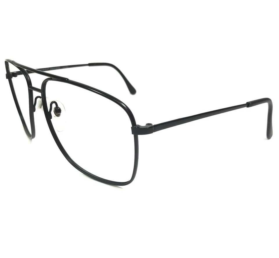 Monturas de gafas vintage Serengeti Drivers borde de alambre cuadrado negro 60-15-140 Foto 4 de 4