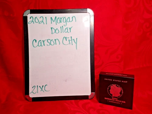 2021 MORGAN SILVER DOLLAR W/OGP & COA 21XC CARSON CITY