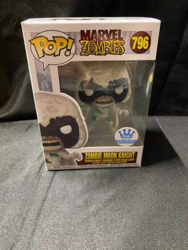 Funko Pop! Vinilo: Marvel - Zombie Moon Knight - Funko Web (FW) (Exclusivo) #796