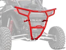 SuperATV Heavy Duty Rear Bumper for Polaris RZR XP 1000 (2018-2023) - Red