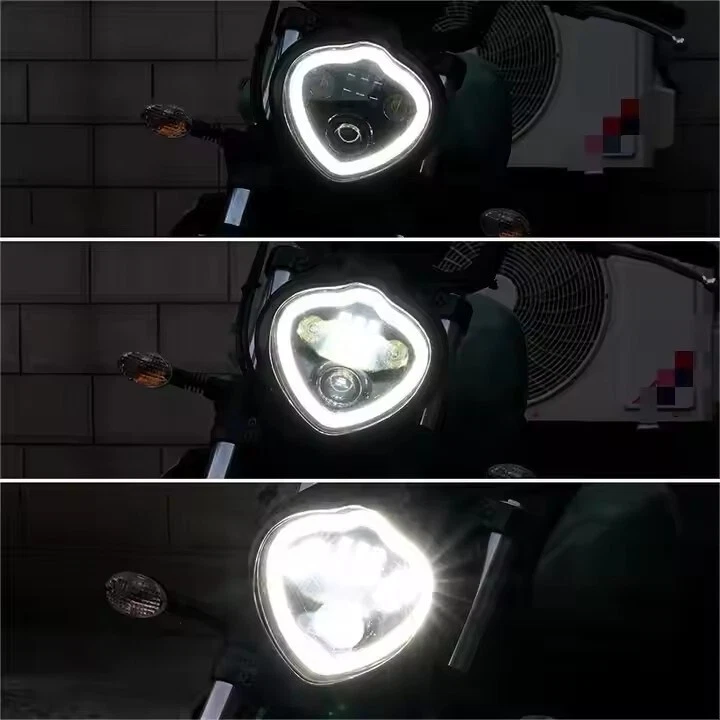 Conjunto de faros LED DRL para faros Kawasaki Vulcan 650S EN650 2015-2024 Foto 2 de 4