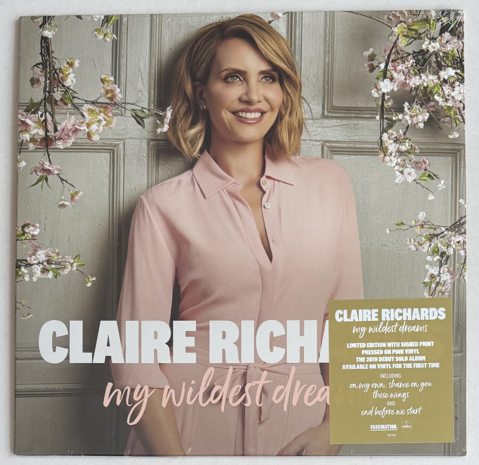 CLAIRE RICHARDS * MY WILDEST DREAMS * LIMITED PINK VINYL w SIGNED PRINT * STEPS