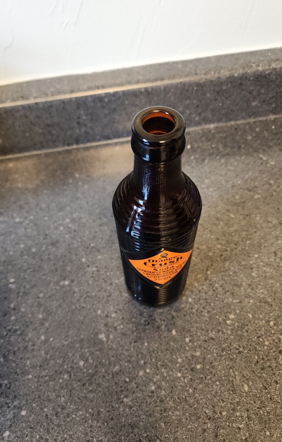 1940s Orange Crush Soda Pop Bottle 7oz Anaconda Montana Brewing Co