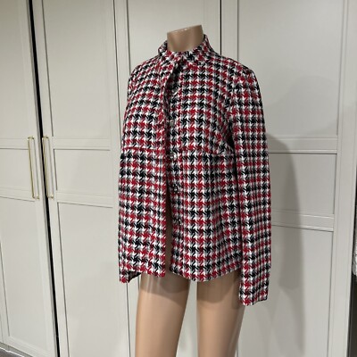 VTG Walter Tweed Blazer Red/white/black/gray Sz 4