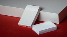 MAGIC NOTEBOOK LIMITED EDITION WHITE DECK PLAYING CARDS BY BPCC