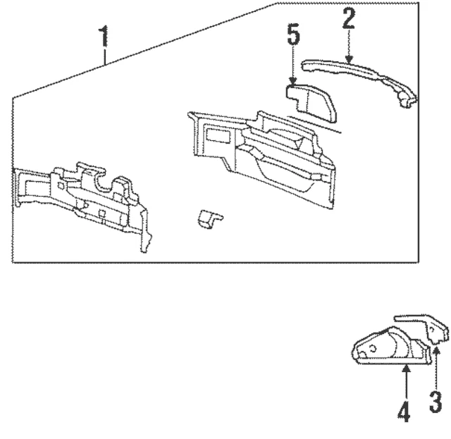1999-2002 Mercury Cougar OEM placa de montagem traseira esquerda F8RZ-17C914-AA - Imagem 4 de 4