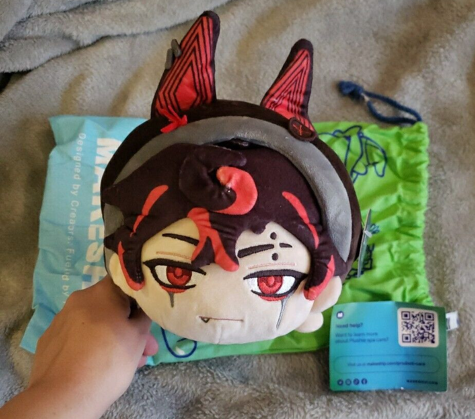 Muñeca de peluche Makeship V Shojo Merchandise K9 Kuro Kurenai VTuber Streamer