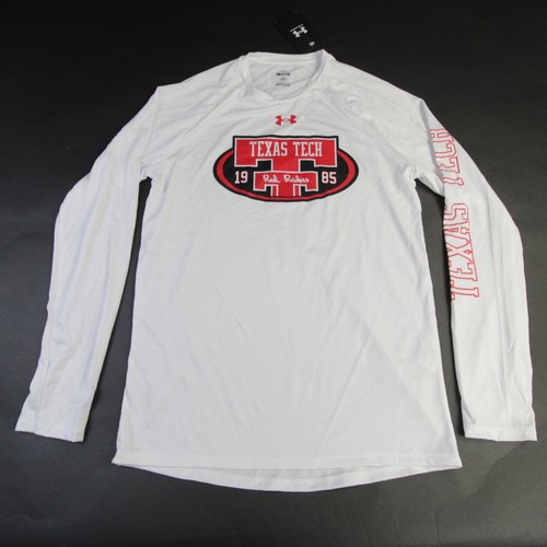 Texas Tech Red Raiders Under Armour Long Sleeve Shirt Men's White New - 第 1/6 張圖片
