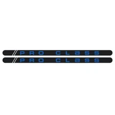 Mongoose Pro Class - Flight crank decal set - blue/chrome version