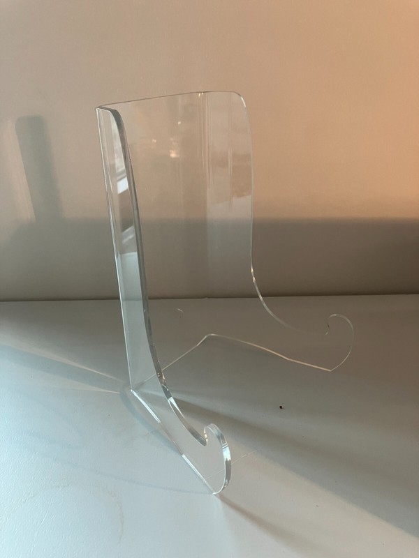 ACRYLIC DISPLAY STAND 9” TALL 6” WIDE VERY STABLE