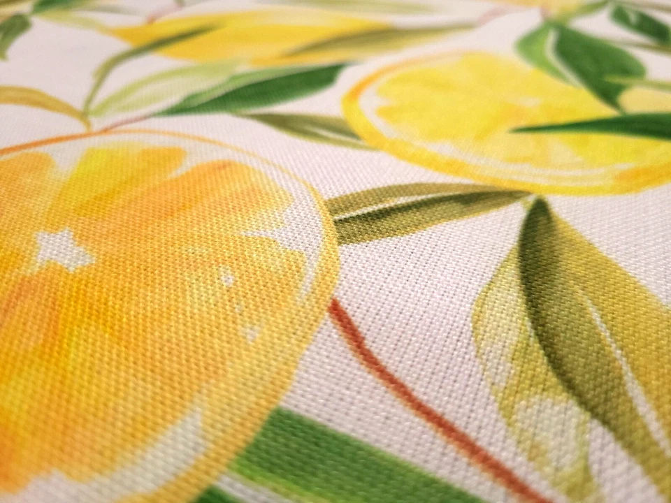 Дизайнерская драпировочная ткань Covington LEMONCELLO YELLOW с лимонным фруктовым деревом - Изображение 3 из 4