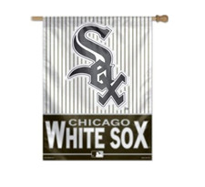 MLB Header Card  Heavy Duty 27 X37  CHICAGO - WHITE SOX FLAG no pole 