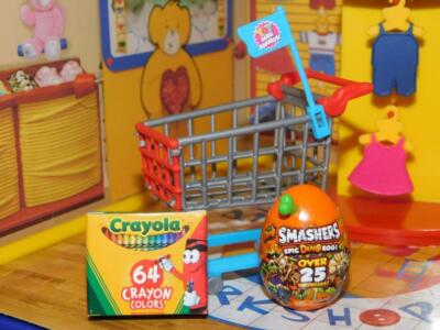Toy Mini Brand Shopping Cart Smashers Dino Egg fits Fisher Price Loving Family