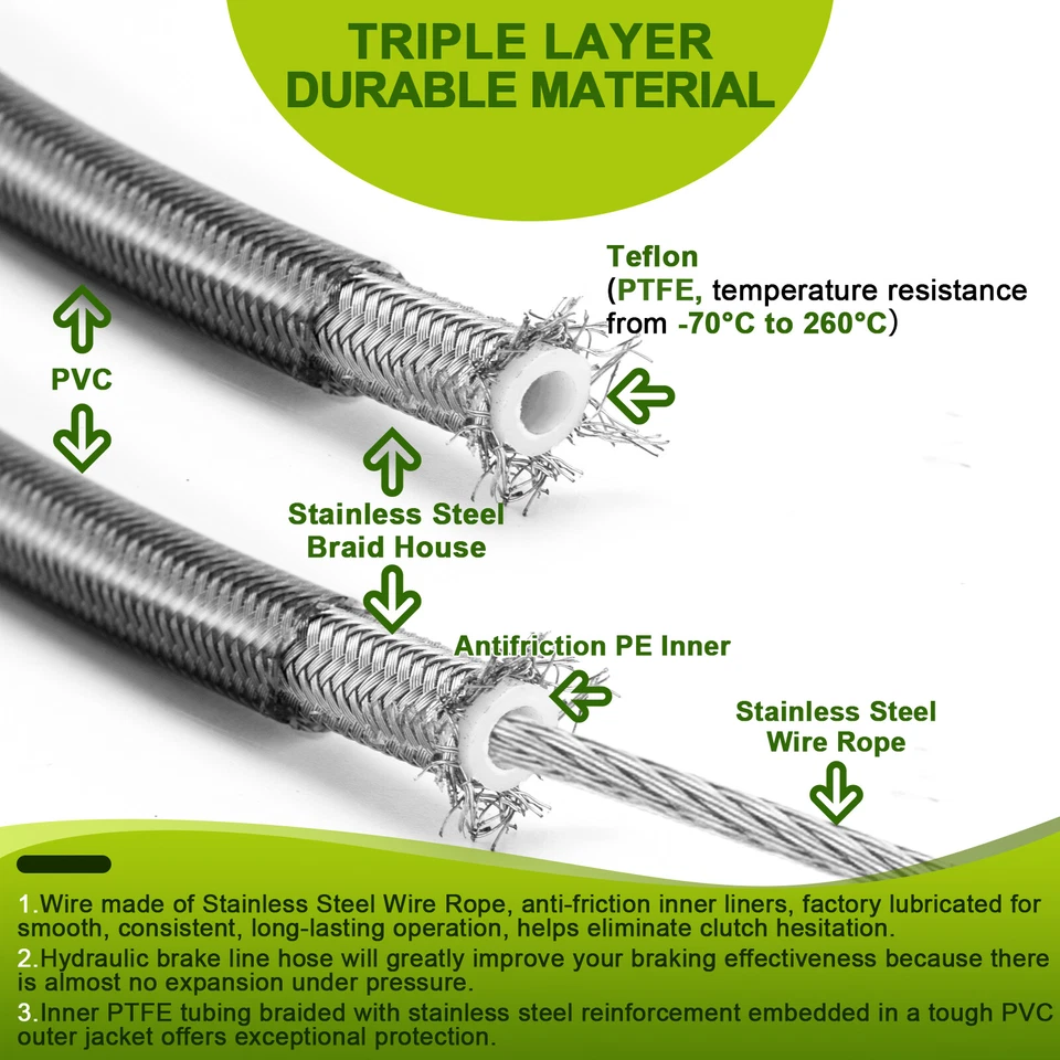 Kit de cables de manillar MOFUN 12" 14" para Harley Softail Slim Breakout 2015-2017 ABS Foto 4 de 4