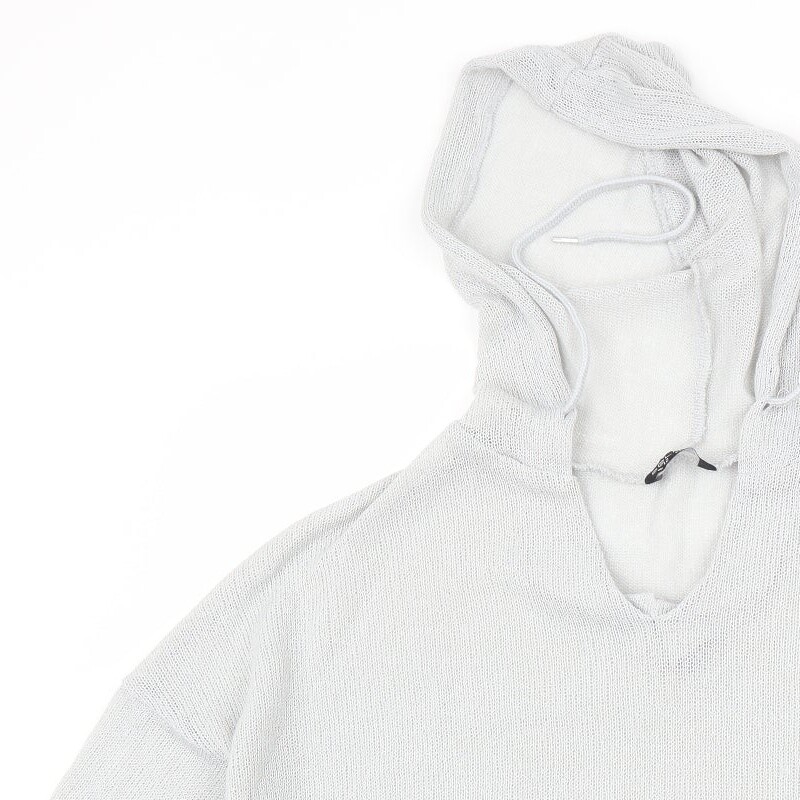 Select Womens Grey 100% Polyester Pullover Hoodie… - image 5