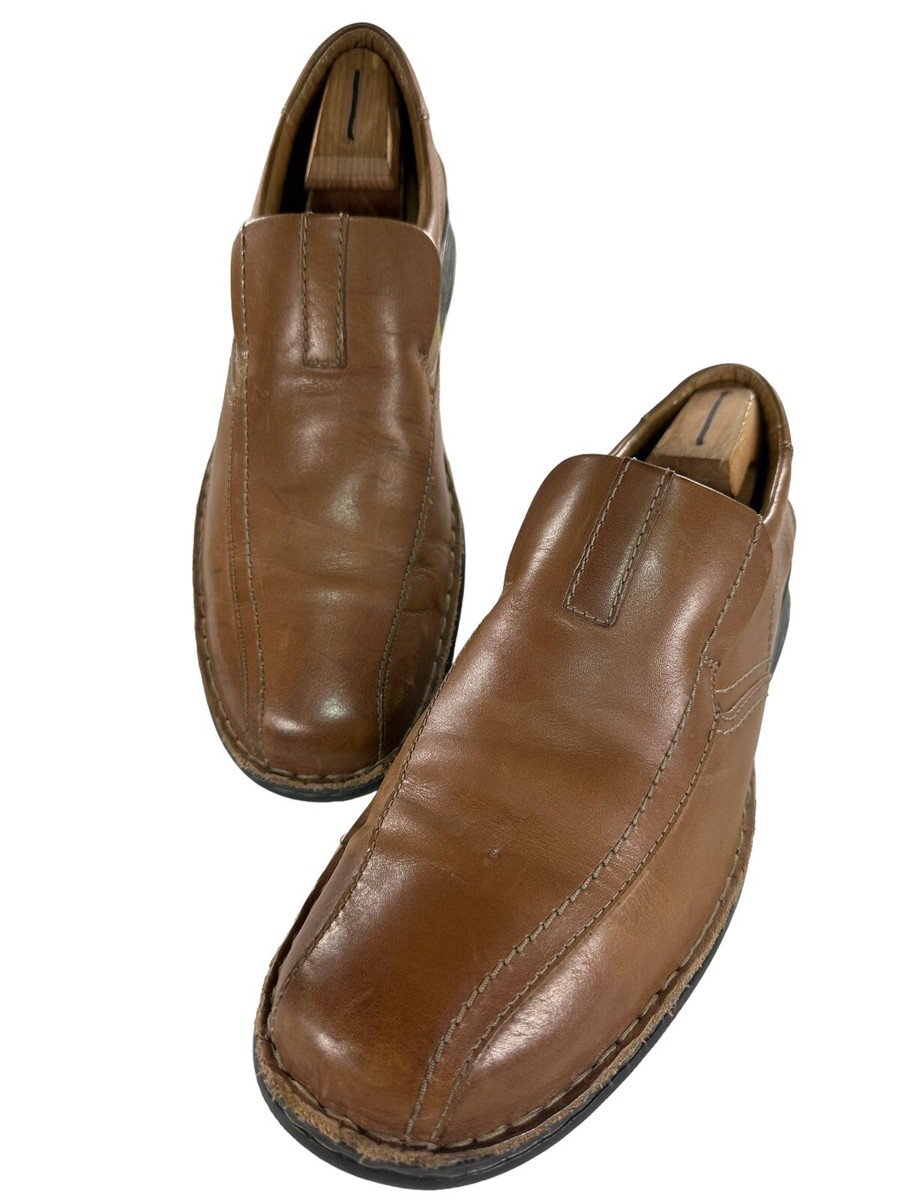 Clarks Collection Size 11.5 M Mens Brown Leather Slip On 