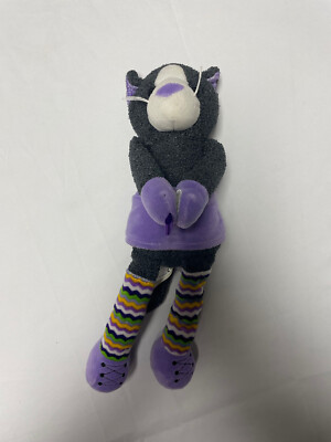 Scentsy Buddy Cammy the Kitty Cat Baby Nursery Plush Beanie 13  Gray and Purple