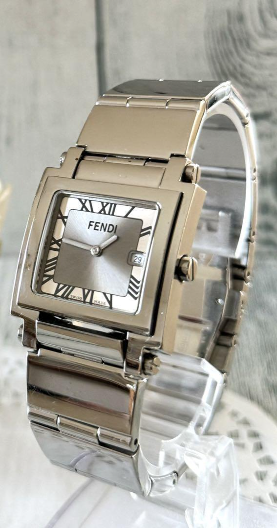 FENDI watch 6000G square silver | eBay FENDI watch 6000G square silver | eBay