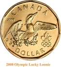 2008 Canada Loonie — photo from another recent sale