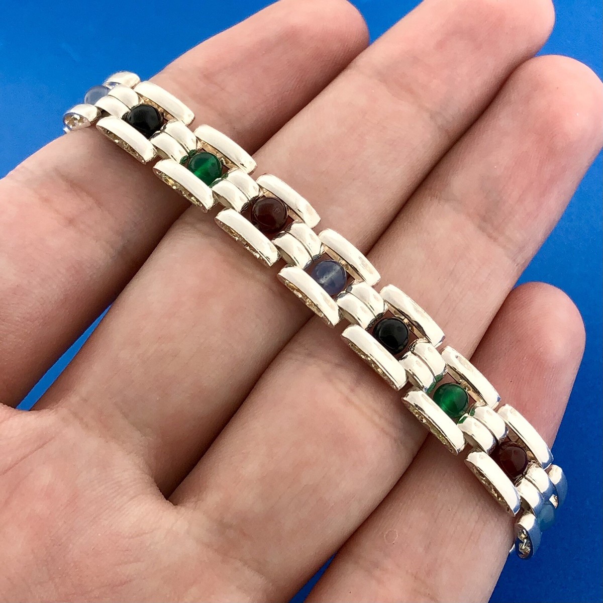 Vintage Silver 925 Multi Links Bracelet
