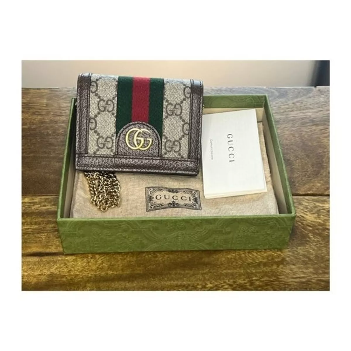 Gucci ophidia wallet on chain outlet