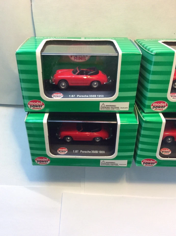 1/87 Model Power Red 1959 Porsche 356B Carrera - Image 4 of 4