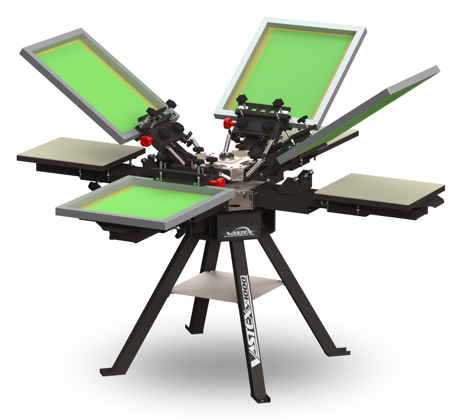 Vastex V1000 Professional Screen Printing Manual Press 4 Station/ 4