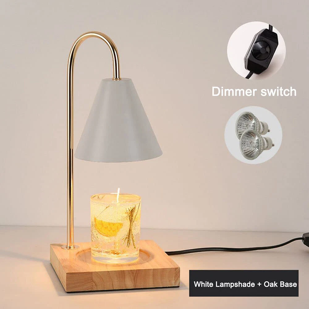 Aromatherapy Melting Wax Lamp Dimmable Night Light Table Candle Warmer Lamp