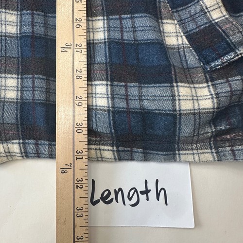Vintage HOBO USA Plaid Flannel Jacket Full Zip Lined Pockets Mens Size Large - Picture 12 of 13