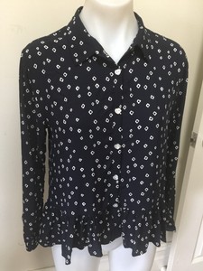 witchery navy blouse