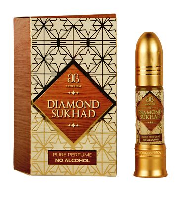 Arochem DIAMOND SUKHAD 6ml Attar Sandalwood Oil Perfume Fragrance Alcohol Free