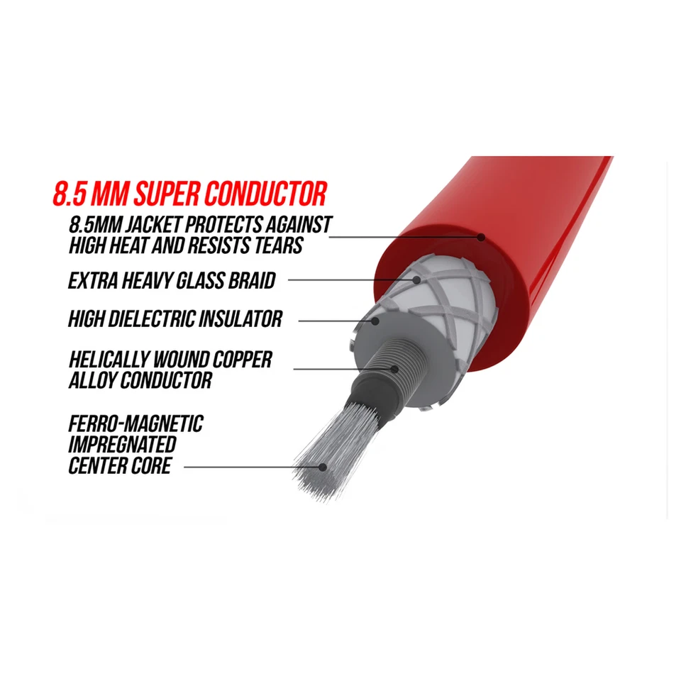 MSD 8.5 毫米超级导体火花塞线套件适用于本田 CR-V /讴歌 Integra L4 — 第 4/4 张图片