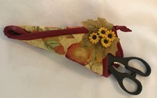 Handmade Kitchen Scissors Holder/Hanger Includes New Scissors