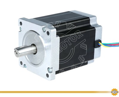 ACT MOTOR Nema34 Schrittmotor 34HS1450D12.7L34J5-5 114mm 1140oz-in 5A Φ12.7mm