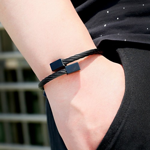 Men Women Stainless Steel Gold Silver Cable Wire Bracelet Bangle Fashion Jewelry - Picture 21 of 43