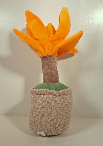 Maceta de felpa naranja árbol suculento planta feliz muñeca escritorio de relleno ventana decoración - Imagen 4 de 4