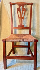New England Country Chippendale Stained Maple Side Chair, Late 18th Century