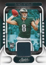 Carson Strong 2022 Panini Absolute Rookie (RC) Patch Eagles #ARM-11