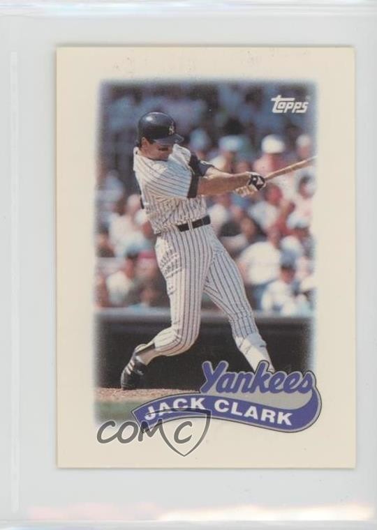 1989 Topps League Leaders Minis Jack Clark #65 0il7