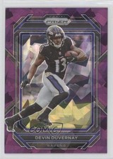 2022 Panini Prizm Purple Ice Prizm 132/225 Devin Duvernay #22 08ee