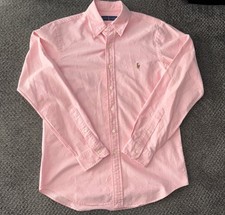 Ralph Lauren Shirt Mens Small Pink Classic Fit Oxford Button Down Long Sleeve