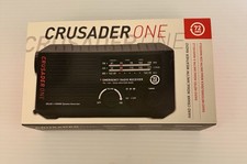 Crusader One Hand Crank  Solar 72HR NOAA / AM / FM Emergency Weather - BLACK