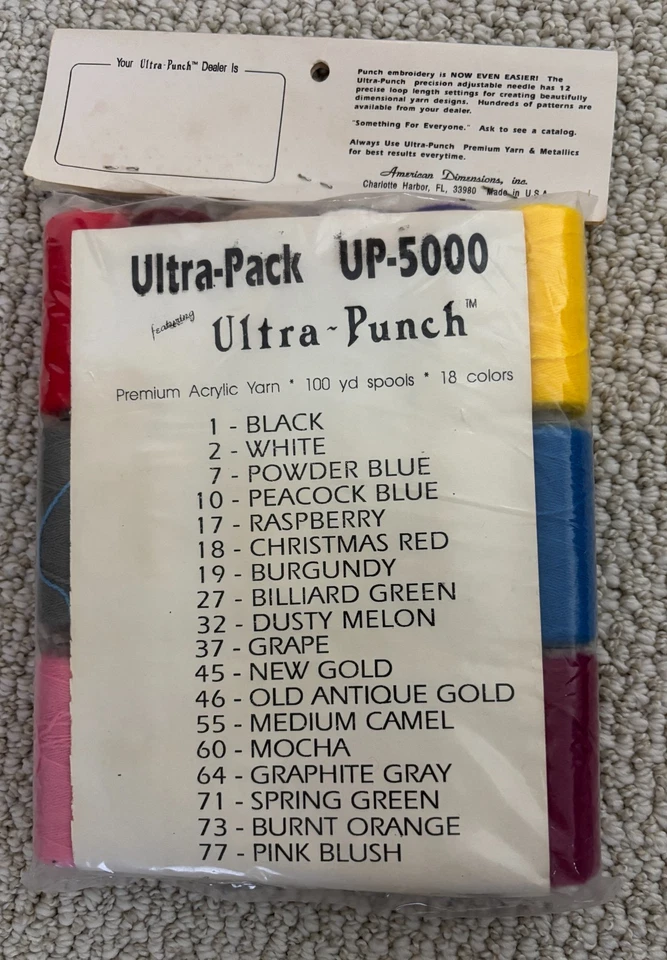 Premium Punch Embroidery Thread Lot (36 spools) and Ultra Punch Interfacing - Image 3 of 4