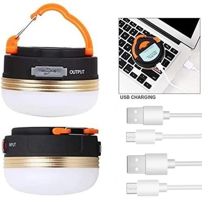 LED Campingleuchte Outdoor Camping Lampe USB Aufladbar Laterne Akku Zelt Licht