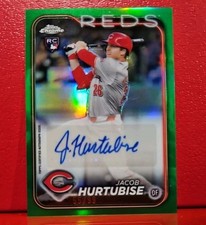 2024 Topps Chrome Update Series - Jacob Hurtubise Autograph #AC-JHU Green