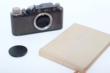 Leica II black 35mm rangefinder camera. Circa 1935. Sells AS-IS